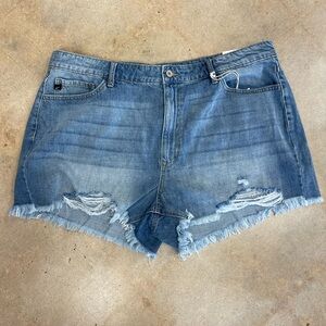 KanCan High Rise Denim Shorts